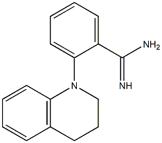 2-(1,2,3,4-tetrahydroquinolin-1-yl)benzene-1-carboximidamide 结构式