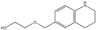 2-(1,2,3,4-tetrahydroquinolin-6-ylmethoxy)ethan-1-ol,,结构式