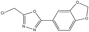 2-(1,3-benzodioxol-5-yl)-5-(chloromethyl)-1,3,4-oxadiazole Structure