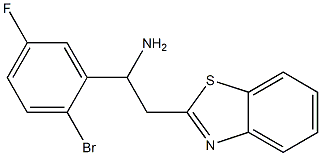 2-(1,3-benzothiazol-2-yl)-1-(2-bromo-5-fluorophenyl)ethan-1-amine