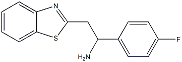 2-(1,3-benzothiazol-2-yl)-1-(4-fluorophenyl)ethan-1-amine Struktur