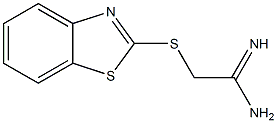2-(1,3-benzothiazol-2-ylsulfanyl)ethanimidamide,,结构式