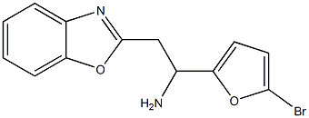 2-(1,3-benzoxazol-2-yl)-1-(5-bromofuran-2-yl)ethan-1-amine Struktur