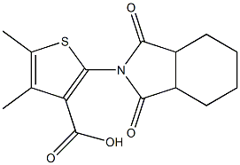 2-(1,3-dioxo-octahydro-1H-isoindol-2-yl)-4,5-dimethylthiophene-3-carboxylic acid Structure
