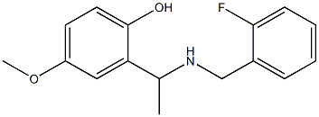 2-(1-{[(2-fluorophenyl)methyl]amino}ethyl)-4-methoxyphenol Structure