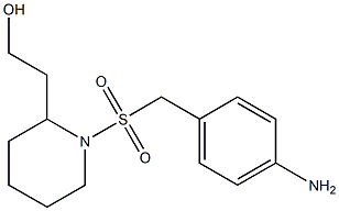 2-(1-{[(4-aminophenyl)methane]sulfonyl}piperidin-2-yl)ethan-1-ol Structure