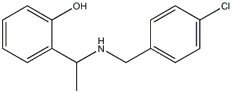 2-(1-{[(4-chlorophenyl)methyl]amino}ethyl)phenol,,结构式