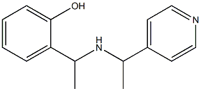 2-(1-{[1-(pyridin-4-yl)ethyl]amino}ethyl)phenol 结构式