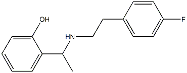 2-(1-{[2-(4-fluorophenyl)ethyl]amino}ethyl)phenol,,结构式