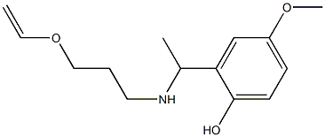 2-(1-{[3-(ethenyloxy)propyl]amino}ethyl)-4-methoxyphenol Structure