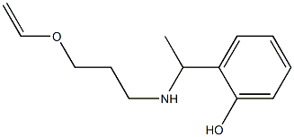 2-(1-{[3-(ethenyloxy)propyl]amino}ethyl)phenol,,结构式