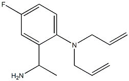 2-(1-aminoethyl)-4-fluoro-N,N-bis(prop-2-en-1-yl)aniline Structure