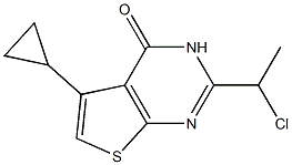 2-(1-chloroethyl)-5-cyclopropyl-3H,4H-thieno[2,3-d]pyrimidin-4-one
