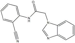 2-(1H-1,3-benzodiazol-1-yl)-N-(2-cyanophenyl)acetamide Structure