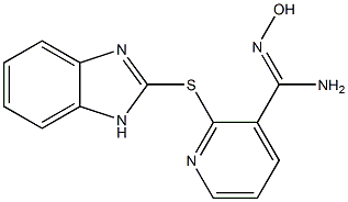 2-(1H-1,3-benzodiazol-2-ylsulfanyl)-N'-hydroxypyridine-3-carboximidamide