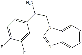 2-(1H-benzimidazol-1-yl)-1-(3,4-difluorophenyl)ethanamine|