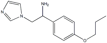 2-(1H-imidazol-1-yl)-1-(4-propoxyphenyl)ethanamine 化学構造式