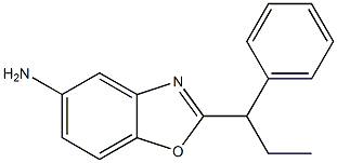 2-(1-phenylpropyl)-1,3-benzoxazol-5-amine Struktur