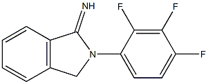 2-(2,3,4-trifluorophenyl)-2,3-dihydro-1H-isoindol-1-imine,,结构式