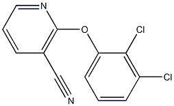 2-(2,3-dichlorophenoxy)nicotinonitrile Structure