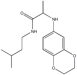 2-(2,3-dihydro-1,4-benzodioxin-6-ylamino)-N-(3-methylbutyl)propanamide