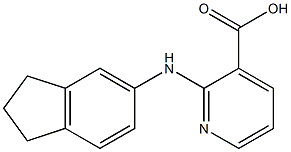 2-(2,3-dihydro-1H-inden-5-ylamino)pyridine-3-carboxylic acid Structure