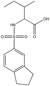 2-(2,3-dihydro-1H-indene-5-sulfonamido)-3-methylpentanoic acid