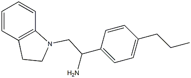 2-(2,3-dihydro-1H-indol-1-yl)-1-(4-propylphenyl)ethan-1-amine