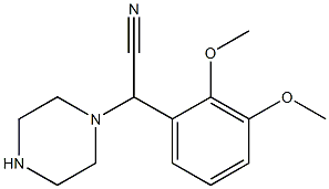 2-(2,3-dimethoxyphenyl)-2-(piperazin-1-yl)acetonitrile