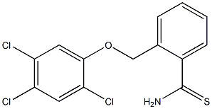 2-(2,4,5-trichlorophenoxymethyl)benzene-1-carbothioamide,,结构式