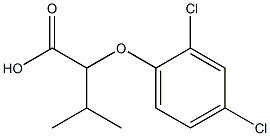 2-(2,4-dichlorophenoxy)-3-methylbutanoic acid Structure