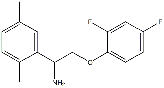 2-(2,4-difluorophenoxy)-1-(2,5-dimethylphenyl)ethanamine Structure