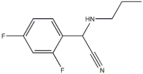 2-(2,4-difluorophenyl)-2-(propylamino)acetonitrile Struktur