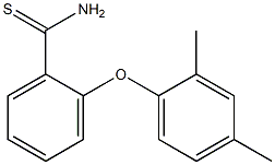 2-(2,4-dimethylphenoxy)benzene-1-carbothioamide 结构式