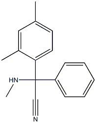 2-(2,4-dimethylphenyl)-2-(methylamino)-2-phenylacetonitrile,,结构式