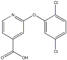 2-(2,5-dichlorophenoxy)pyridine-4-carboxylic acid Structure