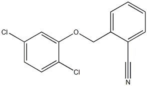 2-(2,5-dichlorophenoxymethyl)benzonitrile 化学構造式