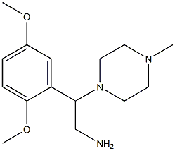 2-(2,5-dimethoxyphenyl)-2-(4-methylpiperazin-1-yl)ethanamine Structure