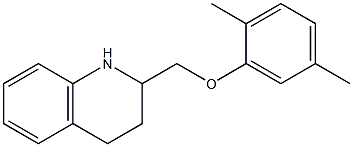 2-(2,5-dimethylphenoxymethyl)-1,2,3,4-tetrahydroquinoline,,结构式