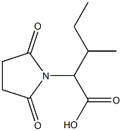 2-(2,5-dioxopyrrolidin-1-yl)-3-methylpentanoic acid,,结构式