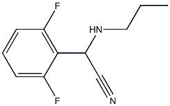 2-(2,6-difluorophenyl)-2-(propylamino)acetonitrile 化学構造式