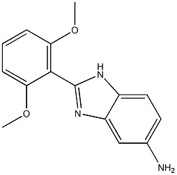 2-(2,6-dimethoxyphenyl)-1H-benzimidazol-5-amine 结构式