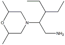 2-(2,6-dimethylmorpholin-4-yl)-3-ethylpentan-1-amine Struktur