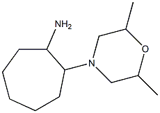 2-(2,6-dimethylmorpholin-4-yl)cycloheptanamine Struktur