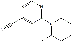 2-(2,6-dimethylpiperidin-1-yl)isonicotinonitrile Structure