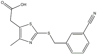 2-(2-{[(3-cyanophenyl)methyl]sulfanyl}-4-methyl-1,3-thiazol-5-yl)acetic acid