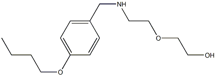 2-(2-{[(4-butoxyphenyl)methyl]amino}ethoxy)ethan-1-ol,,结构式