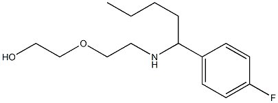 2-(2-{[1-(4-fluorophenyl)pentyl]amino}ethoxy)ethan-1-ol,,结构式