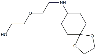 2-(2-{1,4-dioxaspiro[4.5]decan-8-ylamino}ethoxy)ethan-1-ol Structure