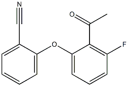 2-(2-acetyl-3-fluorophenoxy)benzonitrile